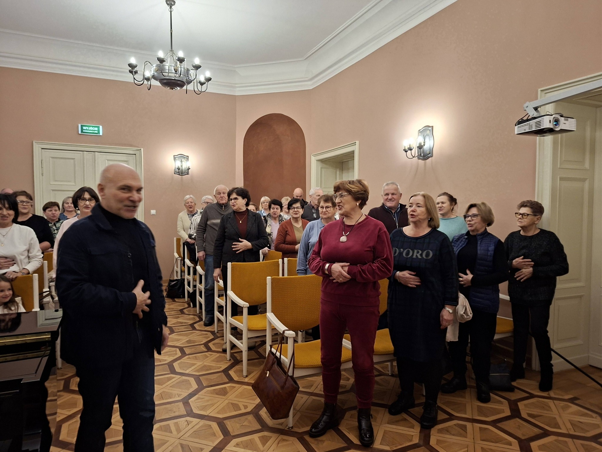 Zajęcia wokalne w ramach projektu " Poddębicki Senior..."